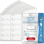 tiquettes de conglateur faciles  dcoller - tiquettes autocollantes pour aliments surgels - rutilisables ...