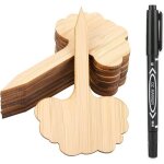 �tiquettes de jardin - gigicial - 6x10 cm - �cologiques - durables - identification des plantes