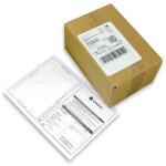 tiquettes pour timbres - enveloppebulle - lot de 250 - format a4 - colissimo intgr - blanc