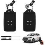 Etui carte pour renault dacia  4 boutons 2pcs coque de protection 2 pcs porte - cls 2 pcs gadgets protge ...
