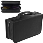 Étui pour cd capacité de 128 cd en tissu mercerisé support de protection pour dvd fermeture éclair rangement ... Étui pour cd capacité de 128 cd en tissu mercerisé support de protection pour dvd fermeture éclair rangement ...