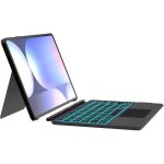 �tui clavier ai key pour samsung galaxy tab s10 + / s9 + / s9 fe + 124 - mode dex r�tro�clairage 7 couleurs ...