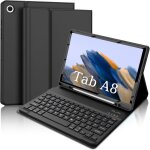 �tui avec clavier pour samsung galaxy tab a8 105 - clavier bluetooth d�tachable pour samsung galaxy tab ...