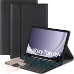 tui avec clavier compatible avec samsung galaxy tab a9 + 2023 11 pouces clavier avec pav tactile clairage ...