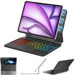 tui clavier - vanwin - ipad pro 11 1 / 2 / 3 / 4th ipad air 4 / 5 / 6th - rtroclairage 7 couleurs ...