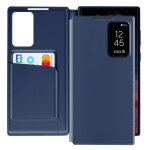 �tui fen�tre pour samsung galaxy s22 ultra avec clapet porte - carte bleu nuit