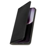 Étui pour smartphone - honor - magic 7 lite - cuir vegan - support vidéo - noir Étui pour smartphone - honor - magic 7 lite - cuir vegan - support vidéo - noir