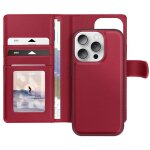 Étui pour iphone 16 pro max - mayaxess - rouge - coque détachable - support vidéo - porte - cartes Étui pour iphone 16 pro max - mayaxess - rouge - coque détachable - support vidéo - porte - cartes