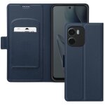 �tui pour motorola moto g05 et e15 porte - carte support vid�o bleu nuit