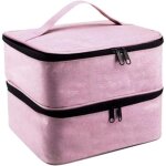 Étui organisateur de vernis à ongles 30 bouteilles boîte de sac de rangement de séchoir à ongles (rose) ... Étui organisateur de vernis à ongles 30 bouteilles boîte de sac de rangement de séchoir à ongles (rose) ...