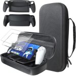 �tui pour playstation portal accessoires sony ps portal 4 - en - 1 avec coque antichoc et 2 verre tremp� ...