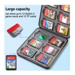 �tui pochette magn�tique pour cartes et cartouches jeux switch 2 ? tekplay ? carte m�moire transport ...