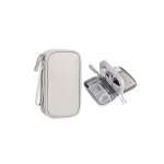 tui portable gris pour accessoires lectroniques sac de rangement compartiment pour cbles tlphone ...
