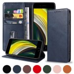 Etui portefeuille bleu samsung galaxy s25 5g - housse pochette protection case