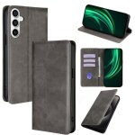 Etui portefeuille gris samsung galaxy a17 5g - housse pochette protection case
