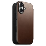 �tui portefeuille - nomad - iphone 17 - cuir pleine fleur - magsafe - marron