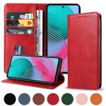 Etui portefeuille rouge samsung galaxy s25 5g - housse pochette protection case
