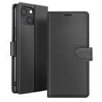 �tui portefeuille - zana� - iphone 13 mini - support horizontal - fermeture magn�tique - noir