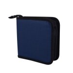 tui de rangement  fermeture clair pour 40 disques cd dvd en tissu oxford portable pour dj