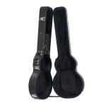 �tui rigide pour guitare �lectrique - duoku - 4134 pouces en forme de gourde - avec loquet de verrouillage ...