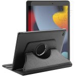 Etui rotatif en simili cuir + verre tremp pour ipad 102 9me gnration 2021 - noir - yuan yuan