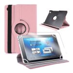 Etui rotatif en simili cuir + verre tremp� pour tablette samsung galaxy tab a6 sm - t580 sm - t585 10. ...