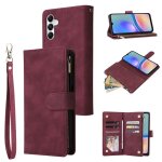 Etui pour samsung galaxy a05s 6. 7 antichoc housse cuir pu etui avec [fentes pour cartes][poche zipp�e] ...