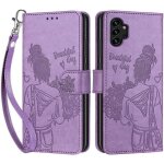 �tui samsung galaxy a13 4g / 5g mod�le de roses pour filles pu cuir portefeuille �tui � rabat housse ...