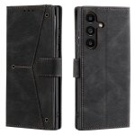 �tui portefeuille pour samsung galaxy a56 (5g) - coque rabat - noir - cuir synth�tique - support int�gr� ...