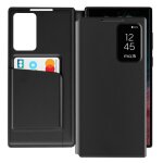 �tui fen�tre pour samsung galaxy s22 ultra avec clapet porte - carte noir