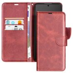 tui pour samsung galaxy s25 edge - clapet portefeuille - cuir vegan - dragonne intgre - antichoc
