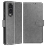 Étui pour smartphone - samsung - galaxy s25 edge - portefeuille - support vidéo - gris Étui pour smartphone - samsung - galaxy s25 edge - portefeuille - support vidéo - gris