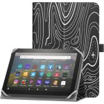 tui universel pour 7 - 8 pouces tablette fire hd 8 / hd 8 plus avec bande de fixation en silicone rglable ...