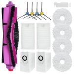 Pour eureka j12ultra / j12 ultra pour midea v12 aspirateur principal c�t� brosse filtre vadrouille sacs ...