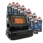 Eurocatch chauffage  gaz - incl. 20 cartouches de gaz - chauffage - chauffage de terrasse - rglable ...
