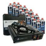 Eurocatch - rchaud  gaz - avec 20 cartouches de gaz - rchaud  gaz - rchaud de camping - brleur ...