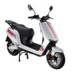 Eurocka scooter �lectrique a8 blanc batterie lithium amovible 50km dautonomie