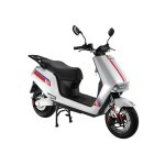Eurocka scooter �lectrique a9 blanc batterie lithium amovible 60km dautonomie