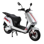 Eurocka scooter �lectrique a9 blanc batterie lithium amovible 40km dautonomie