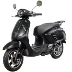 Eurocka scooter �lectrique viscot noir 125cc batterie lithium amovible 72v50ah 120km dautonomie