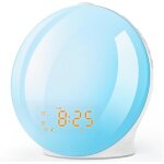 Eveil lumire fm radio rveil matin lumineux lampe de chevet 20 crpuscule deux rveils 8 sons naturels ...