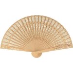 Eventail en bois naturel à décorer 20 cm Eventail en bois naturel à décorer 20 cm