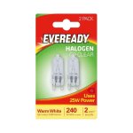 Eveready ampoules capsules halog�nes transparent g9 ampoule lampe - lot de 2