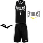 Everlast ensemble de basket - ball tenue homme maillot et short taille du s au xl