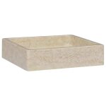 vier bassin moderne - lavabo crme 40x40x10 cm marbre - lavabo de salle de bain  vasque@4748541@
