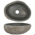 Évier bassin moderne - lavabo en pierre de rivière ovale (29 - 38)x(24 - 31) cm - lavabo de salle de ... Évier bassin moderne - lavabo en pierre de rivière ovale (29 - 38)x(24 - 31) cm - lavabo de salle de ...