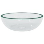 �vier bassin moderne - lavabo verre tremp� 35x12 cm transparent - lavabo de salle de bain � vasque@5766884@ ...