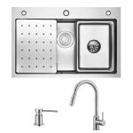 �vier de cuisine - evier - 70x45cm - inox bross� - 1 bac - rectangulaire