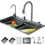 vier cuisine vier  cascade numrique vier en acier inoxydable avec distributeur de savon (75x45cm ...