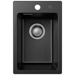 �vier de cuisine - cecipa max - 30x45cm - granit - 1 bac - 2 trous de montage